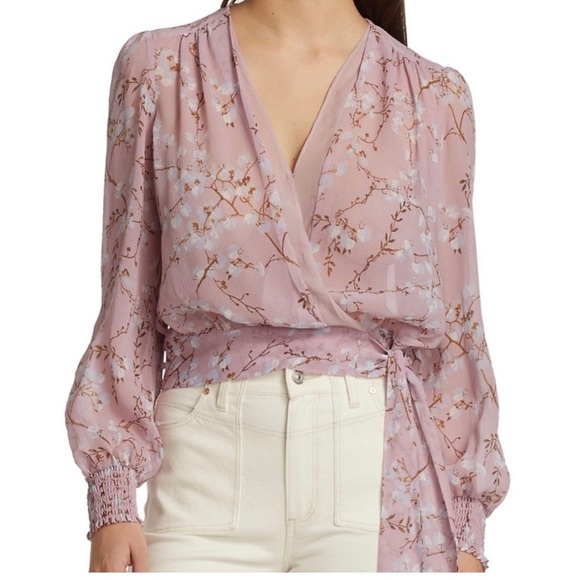 Paige Margherita Floral Wrap Blouse - Picture 1 of 4